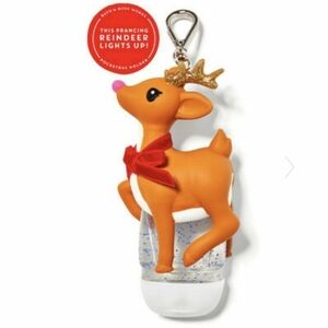 Bath & Body Works Rudolph Prancing Reindeer PocketBac Holder NEW Rare